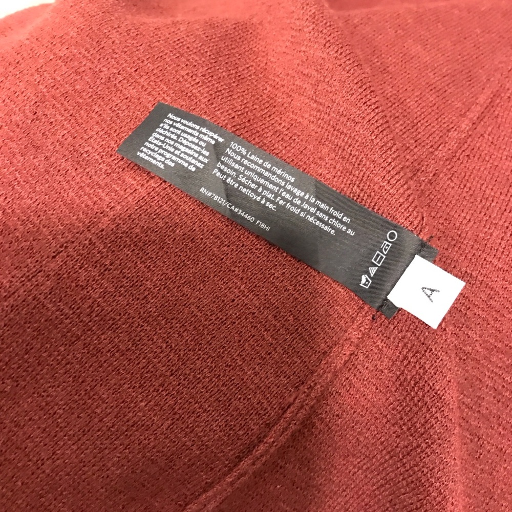Eileen Fisher Rust cardigan Sweater - Picture 3 of 8
